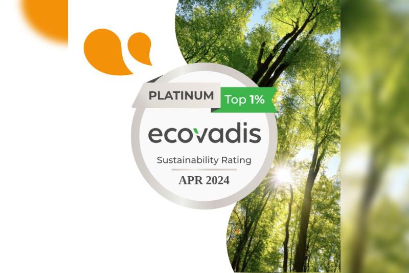 Paredes Orapi obtient la médaille Platinum d'EcoVadis